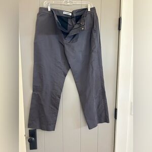 Jil Sander metallic fabric pants